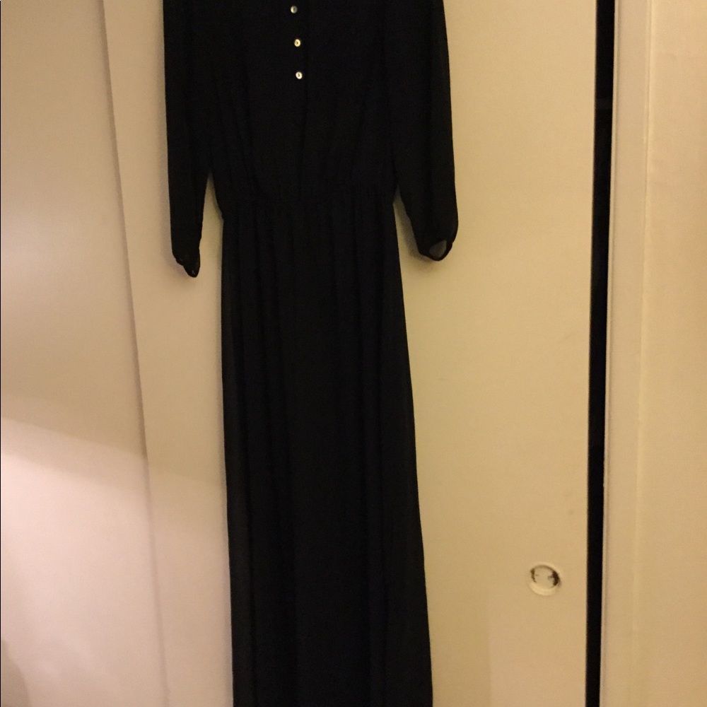 Beautiful black sheer maxi dress